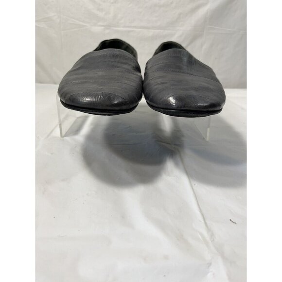 Vince Bogart grey Leather Flat Slide Slip-on $225 Size 8 - Picture 3 of 14